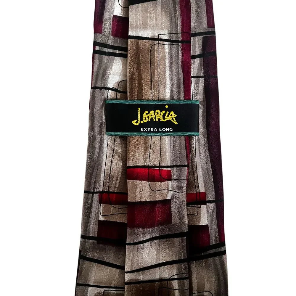 J. Garcia Men’s Tie abstract design Paris in the rain extra long collection 31.